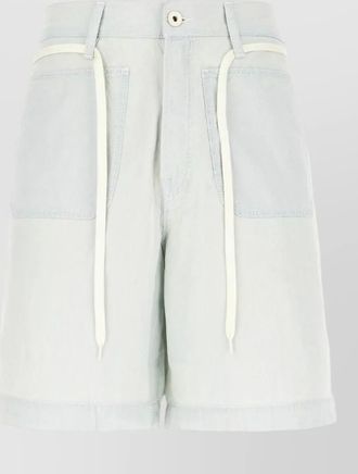 Kenzo cotton bermuda shorts belt loops pockets