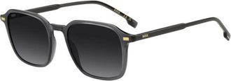 BOSS Sunglasses in dark-gray acetate with gold-tone logos