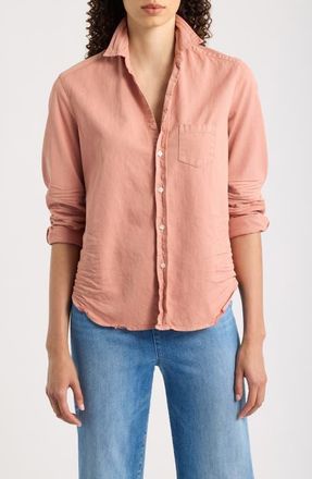 Frank & Eileen Relaxed Cotton Button-Up Shirt in Adobe at Nordstrom, Size Xx-Small