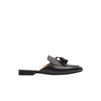 Scarosso Giorgina Mules - Dames - Slip ons - Zwart - 39 EU - Leer - Schoenen