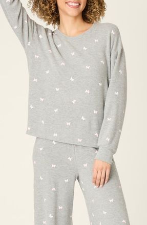 PJ Salvage Peachy Mix & Match Pajamas in Heather Grey at Nordstrom, Size X-Small
