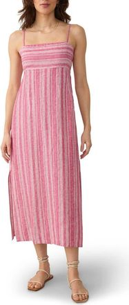 Faherty Sienna Stripe Linen Blend Sundress in Granita Stripe at Nordstrom Rack, Size Xx-Large