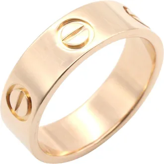 Cartier Love Pink Gold (18K) Band Ring (Pre-Owned)