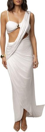JLUXLABEL Love And Legacy Draped Dress in Ivory at Nordstrom, Size X-Small