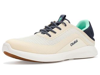 Olukai Kialoa Womens Shoes White Sand/Bright White : 8.5 B - Medium, Textile