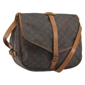 Louis Vuitton Pre-owned Saumur 35 Schoudertas - Dames - Pre-owned - Bruin - Maat: ONE Size Leer