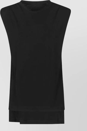 Petar Petrov round neck sleeveless top layered hem