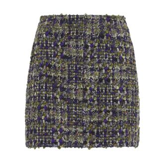 Saint Laurent Dames, Rokken, Veelkleurig, Maat: S Tweed