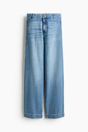 H&M Wide High Waist Jeans - Blue
