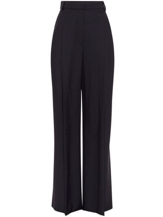 Brunello Cucinelli Pantaloni a gamba ampia con pieghe - Nero