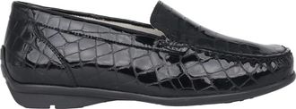 Waldl&auml;ufer Comfortabele brede moccasins - zwart - Dames - Loafers - Zwart - 37 1/2 EU - Leer - Schoenen