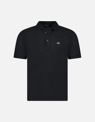 C.P. Company Mens CP Company Short Sleeve Jersey 1020 Polo-Shirt Black - Size: 38