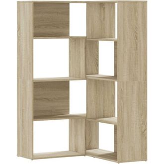 vidaXL Vidaxl - Libreria Angolare 4Ripiani Rovere Sonoma 85x85x140cm Truciolato