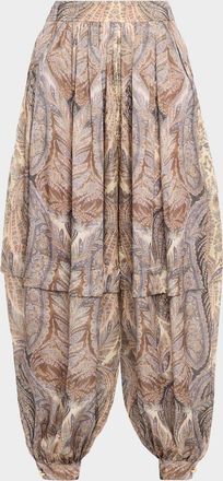 Zimmermann Hypnotic Silk Harem Pants