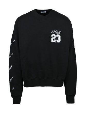 Off-white Black Cotton Minimalist Sweatshirt