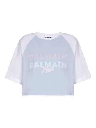 Balmain Cropped Ss T-Shirt
