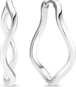 Sif Jakobs Jewellery Earrings Ellera Waves Pianura in 925 Sterling Silver at Nordstrom, Size X-Large