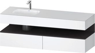 Duravit Qatego Lavabo Encastrado Con Base De Lavabo Consola, - Duravit