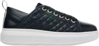 Alexander Smith Sneakers, female, Black, Size: 6 US Polyester Sneaker Black Leather Composition