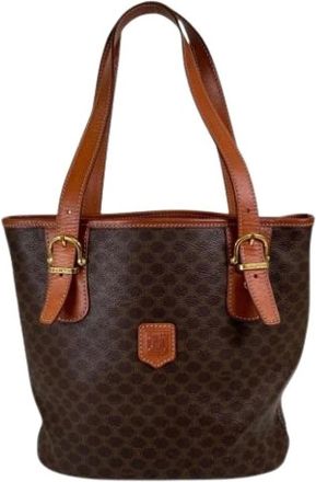 Celine Pre-owned M95 Tote bag - Dames - Vintage Shopper - Bruin - ONE Size - Leer - Vintage