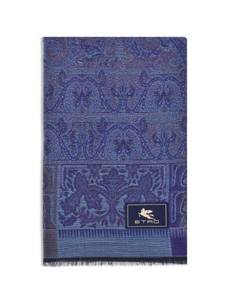 Etro Jacquard Wool And Silk Scarf
