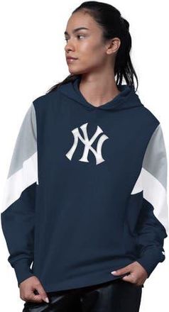 Starter Womens Starter Navy New York Yankees Scrimmage Pullover Hoodie at Nordstrom, Size X-Large