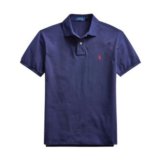 Polo Ralph Lauren Tops, Heren, Blauw, S, Katoen, Polo in piquet
