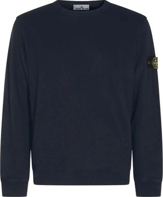 Stone Island Crewneck Sweatshirt - Heren - Sweatshirts - Blauw - 2XL - Katoen - Hoodies & sweatvesten