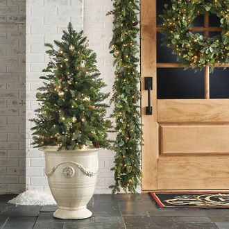 Frontgate Majestic Holiday 4 ft. Potted Tree - Frontgate - Outdoor Christmas Decorations