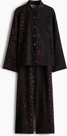 H&M Pyjama aus Baumwollmusselin - Beige