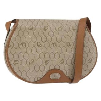 Dior Pre-owned Vintage Honeycomb Flap Crossbody Bag - Dames - Pre-owned - Beige - Maat: ONE Size