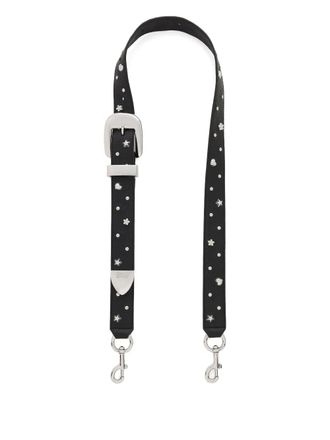Marc Jacobs studs leather bag strap - women - Leather - One Size - Black