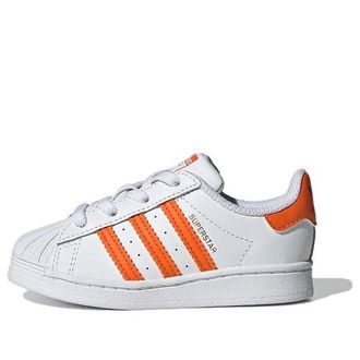 adidas (TD) adidas Superstar White Orange FZ0653