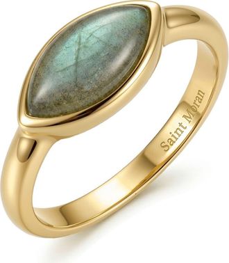 st. Moran Labradorite Marquise Ring in Green/gold at Nordstrom, Size 7