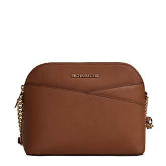 Michael Kors Womens Leather Shoulder Bag Jet Set Travel 35F1GTVC6T - Brown - One Size