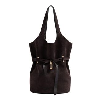 Borbonese Tassen, Dames, Bruin, ONE Size, Leer, Premiere Secchiello Small