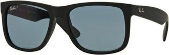 Ray-Ban Authentieke Justin Bril- Premium Kwaliteit! - Heren - Zonnebrillen - Zwart - 55 MM - Accessoires