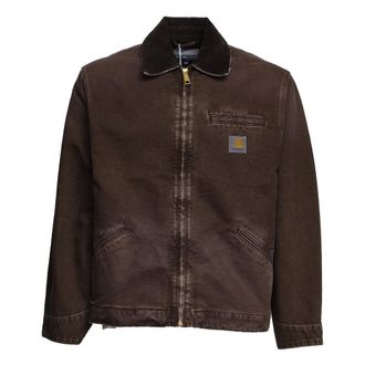 Carhartt Work in Progress Carhartt Wip, Light Jackets, male, Brown, Size: XS OG Detroit Jacket