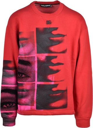 Dolce & Gabbana Uomo, Felpe, Rosso, XL, new