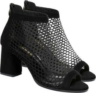 Yardwe Breathable Women Black Chunky Heeled Sandals Open Toe Summer Shoes Comfortable Leisure Footwear for Shopping and Travel