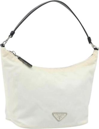 Prada Pre-owned Shoulder Bags, female, White, Size: ONE SIZE Pre-owned Vintage Hand Bag