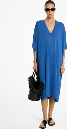 Michael Kors Stretch Viscose V-Neck Caftan