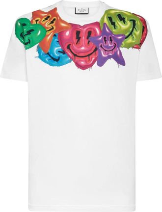 Philipp Plein Heren, Tops, Wit, Maat: 5XL Katoen