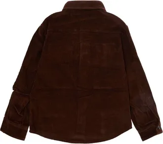 N&deg;21 Boys Long-Sleeved Cotton Shirt Brown
