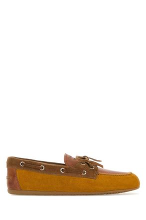 Miu Miu Brown Logo Loafers