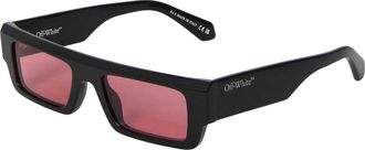 Off-white Off White Pittsburgh-zonnebrillen voor heren (Zwart/Rood)