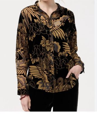 Johnny Was The Audrey Shirt In Black & Gold