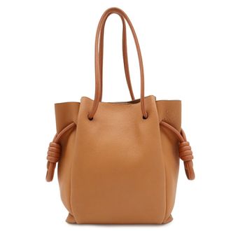 Loewe Flamenco Brown Leather Tote Bag (Pre-Owned)