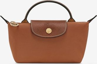 Longchamp Kosmetiktasche aus Stoff mit Griff Le Pliage Original
