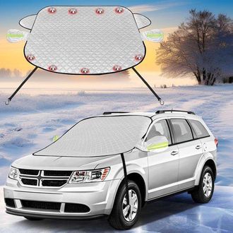 No Brand Funda Protectora Para Parabrisas De Coche, Funda Protectora Contra Nieve Y Hielo, Funda Protectora Solar Ultragruesa, Funda Protectora Contra El Polvo